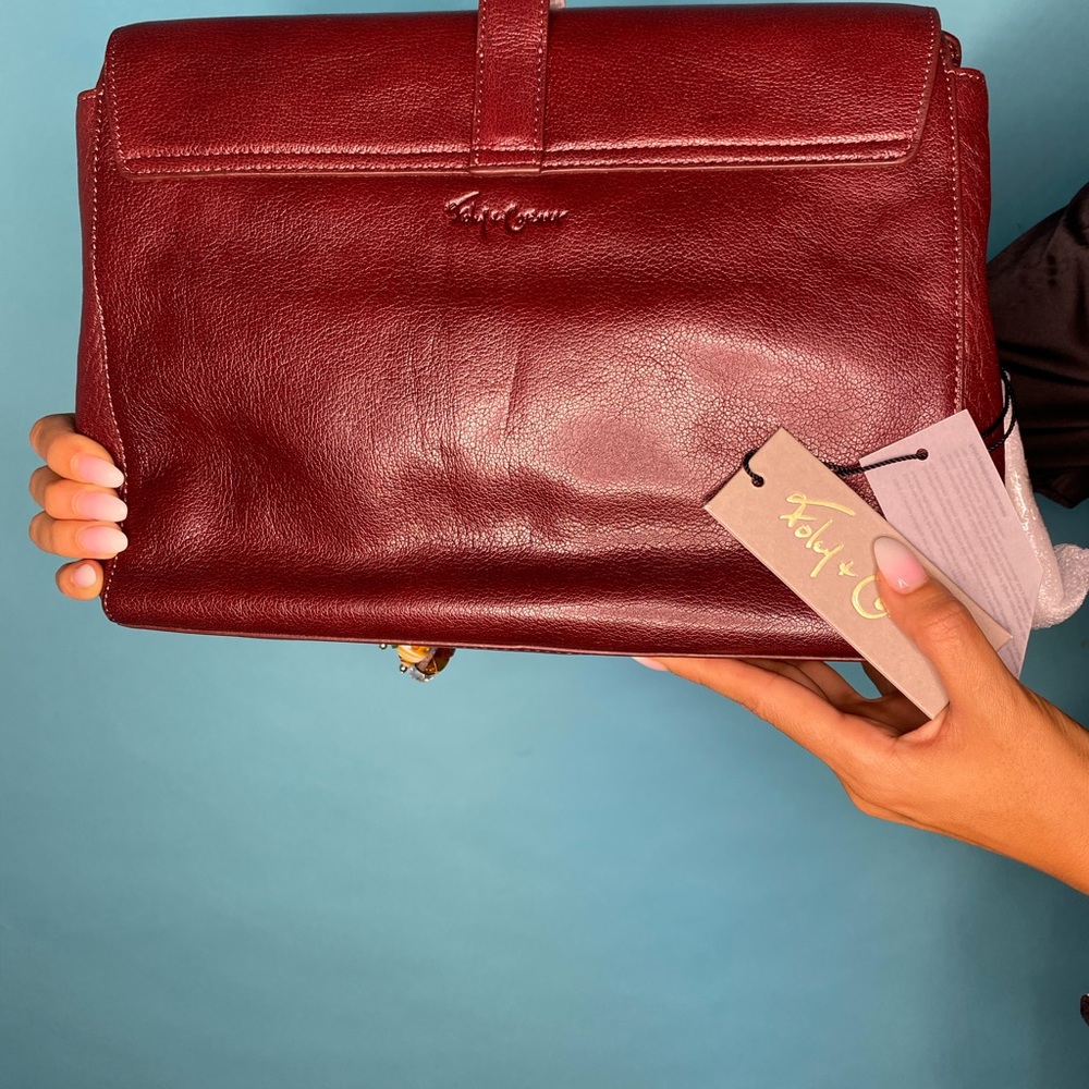 Authentic Foley +Corrina leather bag